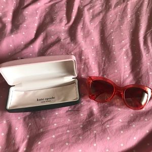 Kate Spade red sunglasses